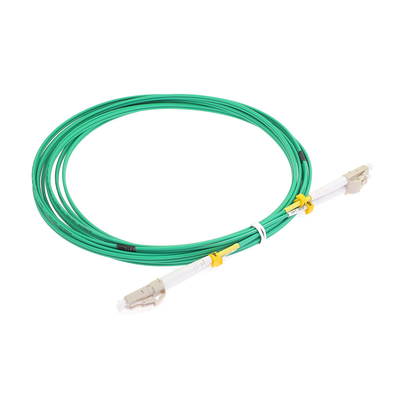 Colore verde misto OM3 LSZH di toppa di LC UPC del cavo a fibre ottiche duplex del cavo